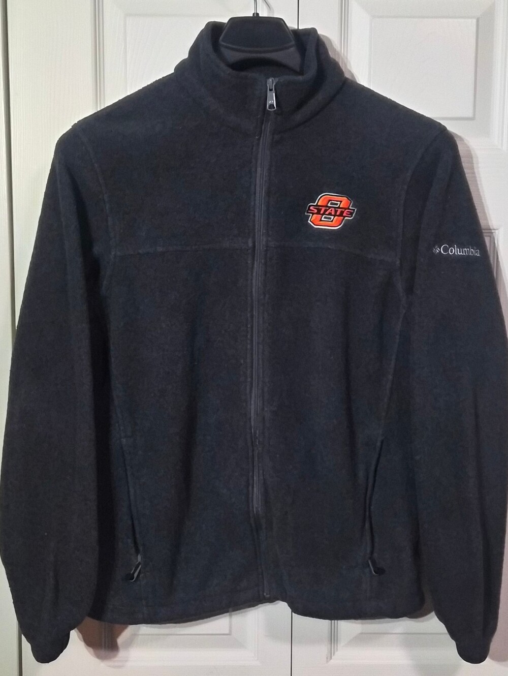 Men's Columbia Oklahoma State University Full Zip Fleece Jacket Sz. M